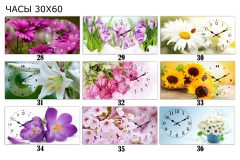 Горизонтальні годинники 30х60