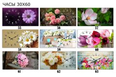 Горизонтальні годинники 30х60